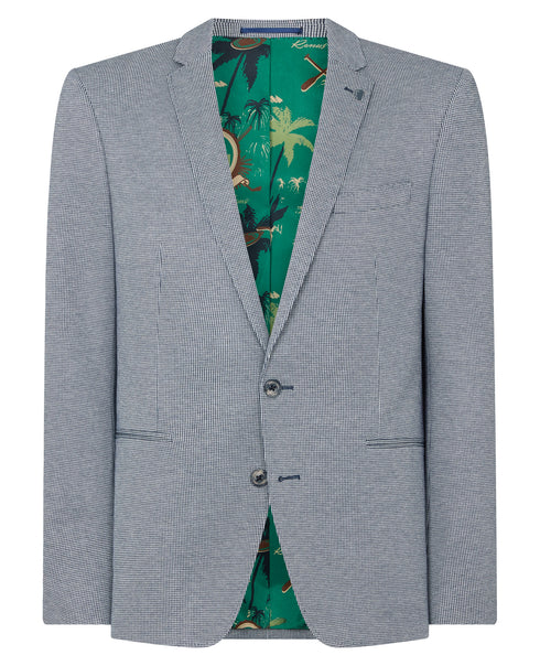 Remus Uomo Nico Dj Blazer Jacket Navy Check